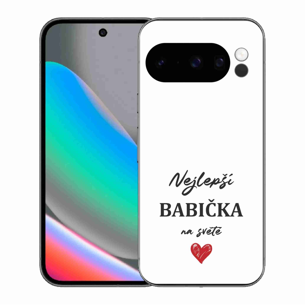 Gelový kryt mmCase na Google Pixel 10 Pro - nejlepší babička 1 bílé pozadí