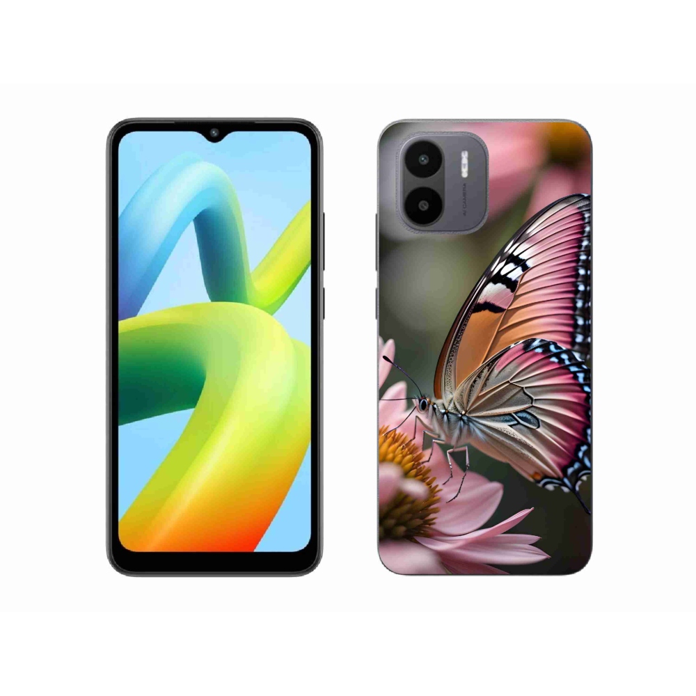 Gelový kryt mmCase na Xiaomi Redmi A1/Redmi A2 - barevný motýl