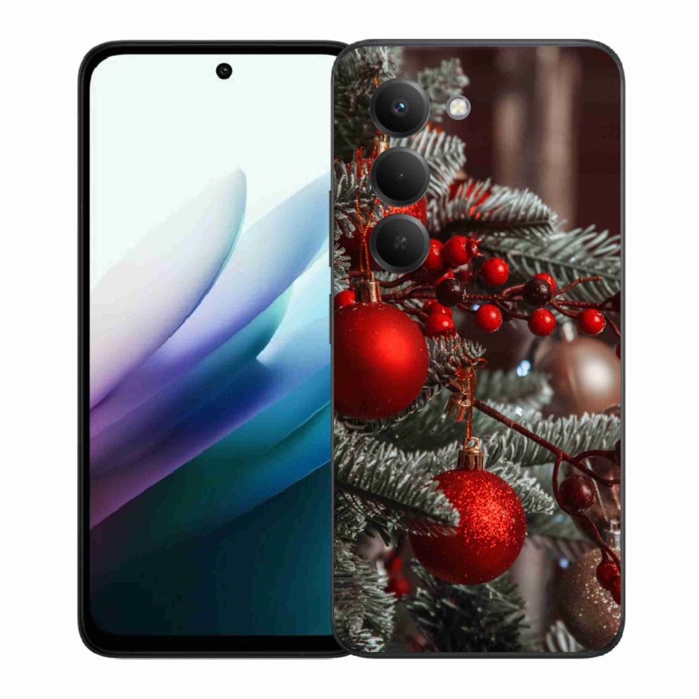Gelový kryt mmCase na Xiaomi Redmi 15 4G/5G (171mm) - vánoční ozdoby 2