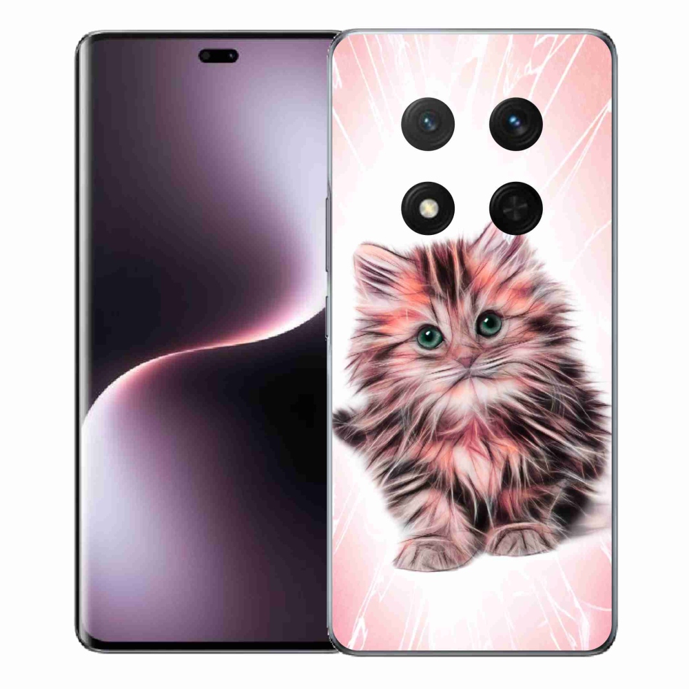 Gelový kryt mmCase na Honor Magic 7 Lite 5G - roztomilé kotě