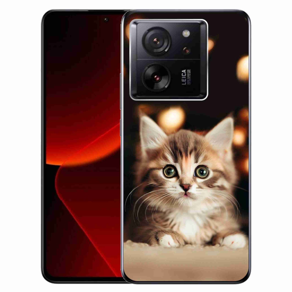 Gelový kryt mmCase na Xiaomi 13T/13T Pro - roztomilé kotě 2