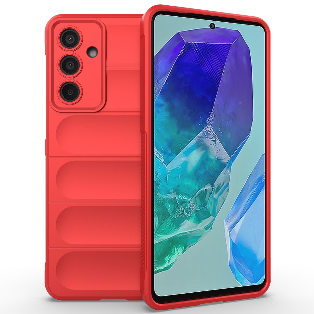 Rugg odolný gelový obal na Samsung Galaxy M55 5G - červený