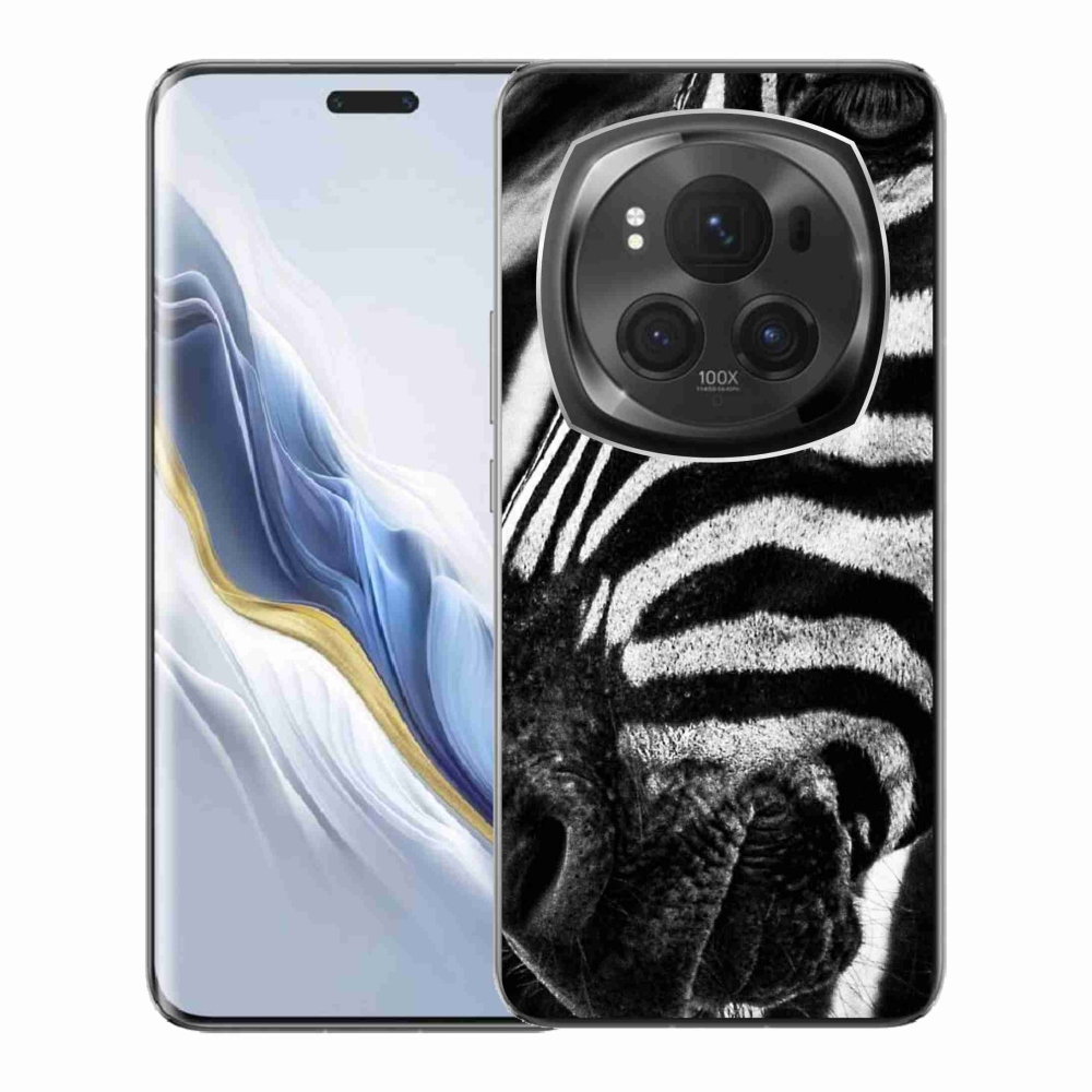 Gelový kryt mmCase na Honor Magic 6 Pro 5G - zebra