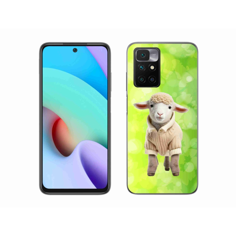 Gelový kryt mmCase na Xiaomi Redmi 10/Redmi 10 (2022) - jehně ve svetru