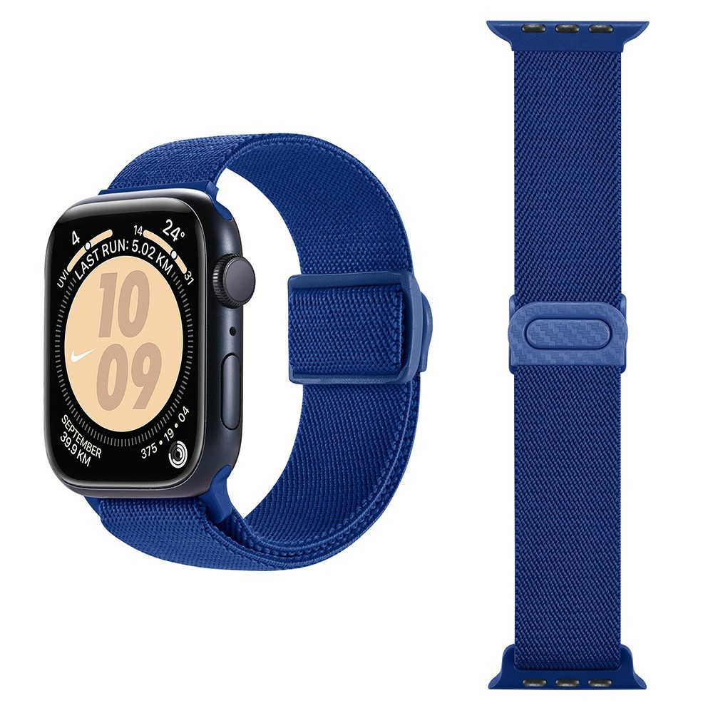 Gradient nylonový řemínek na Apple Watch Ultra/Ultra 2 49mm/SE/SE 2022/2023 44mm/9/8/7 45mm/6/5/4 44mm/3/2/1 42 mm - modrý