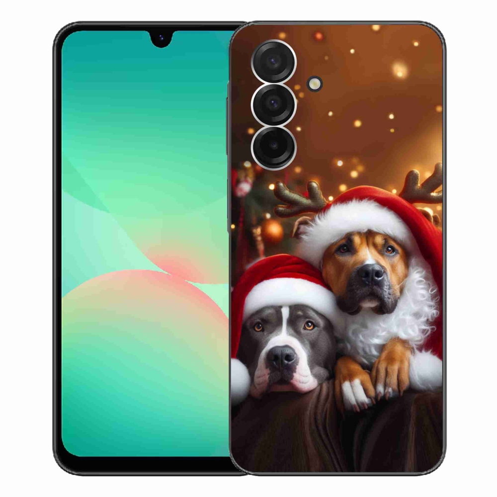 Gelový kryt mmCase na Samsung Galaxy A26 5G - vánoční psi