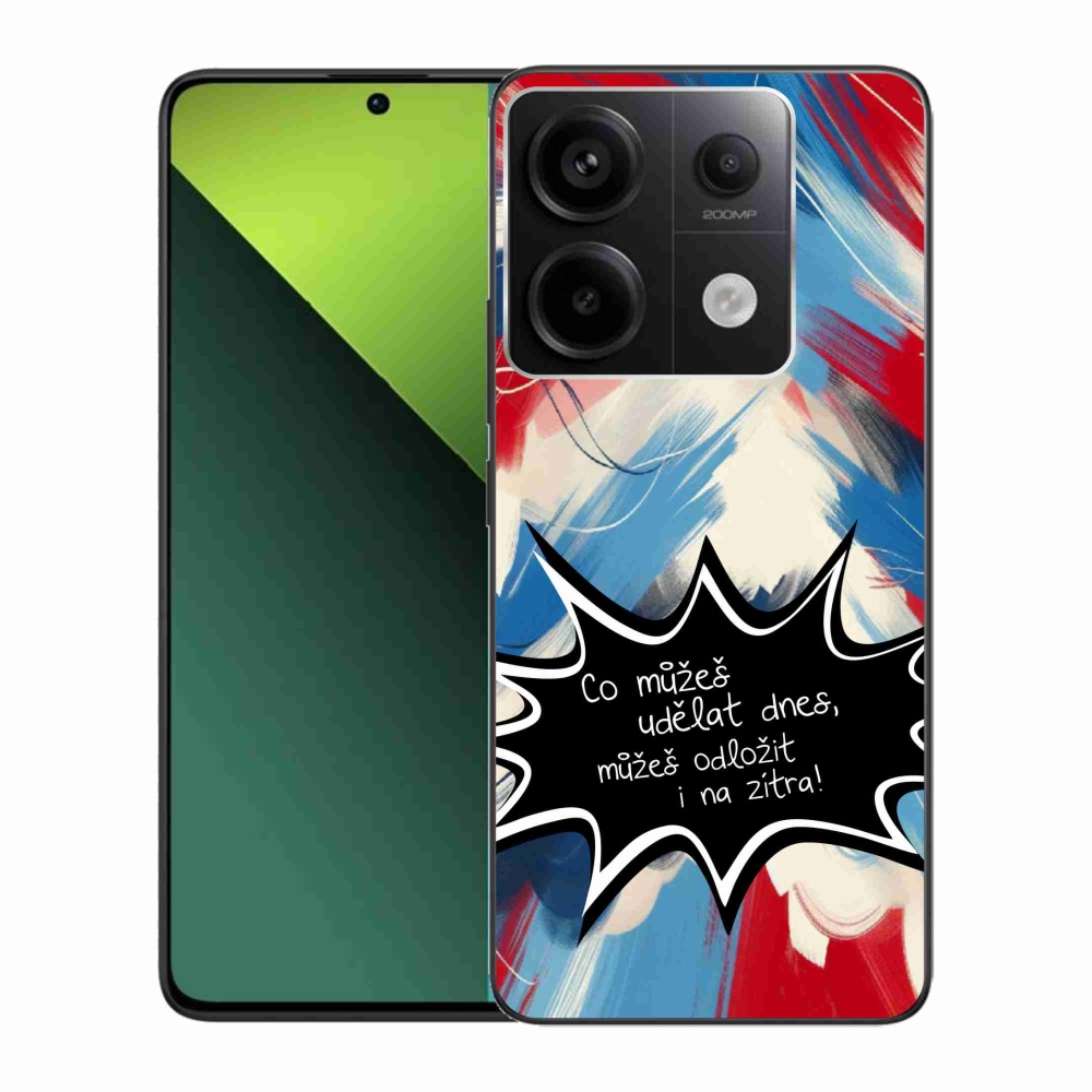 Gelový kryt mmCase na Xiaomi Redmi Note 13 Pro 5G/Poco X6 5G - vtipný text 9 černé pozadí