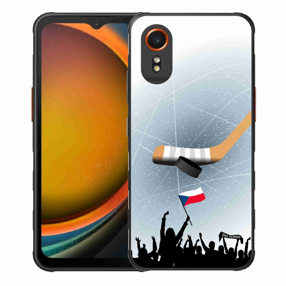Gelový kryt mmCase na Samsung Galaxy Xcover 7 - fanoušci hokeje