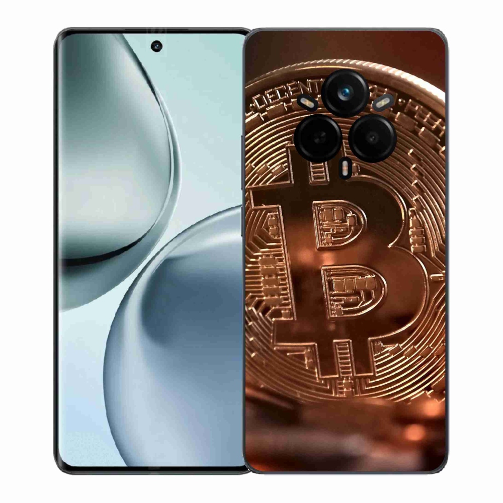 Gelový kryt mmCase na Realme 14 Pro+ 5G - bitcoin