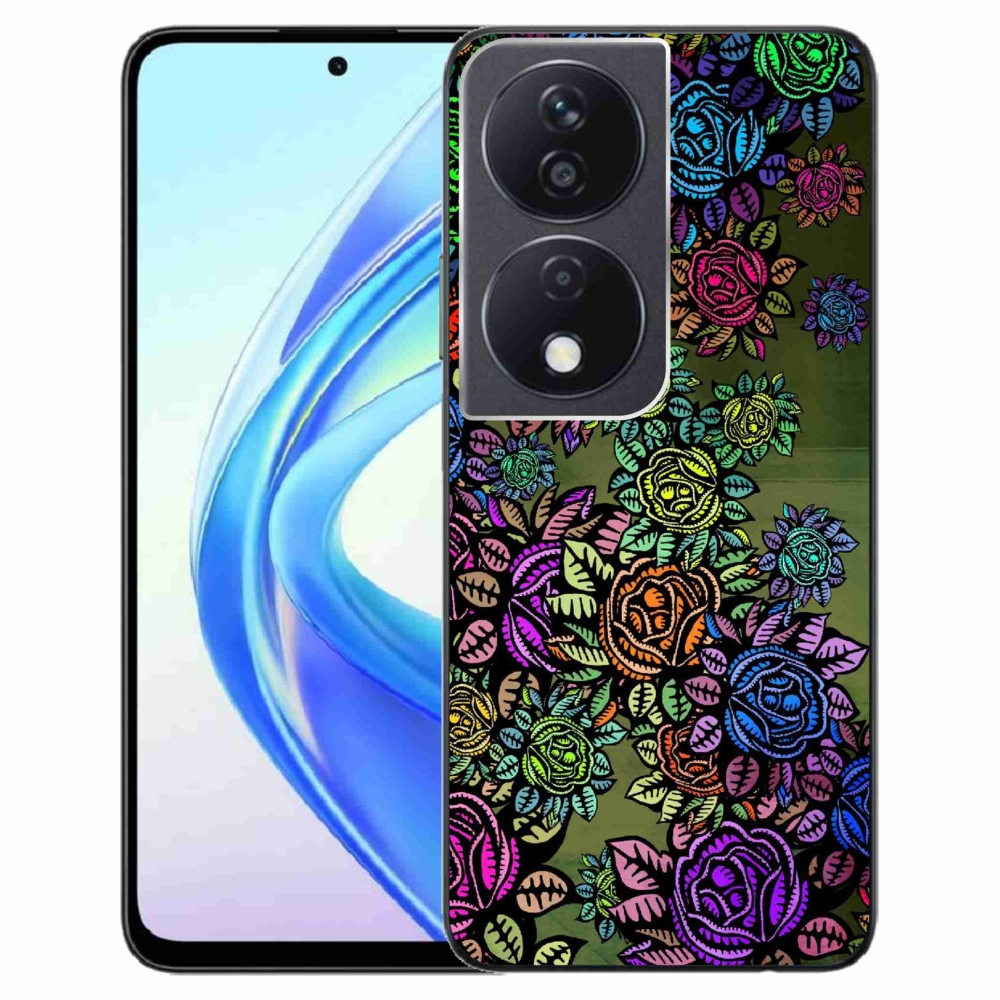 Gelový kryt mmCase na Honor X7b/Honor 90 Smart - květiny 6
