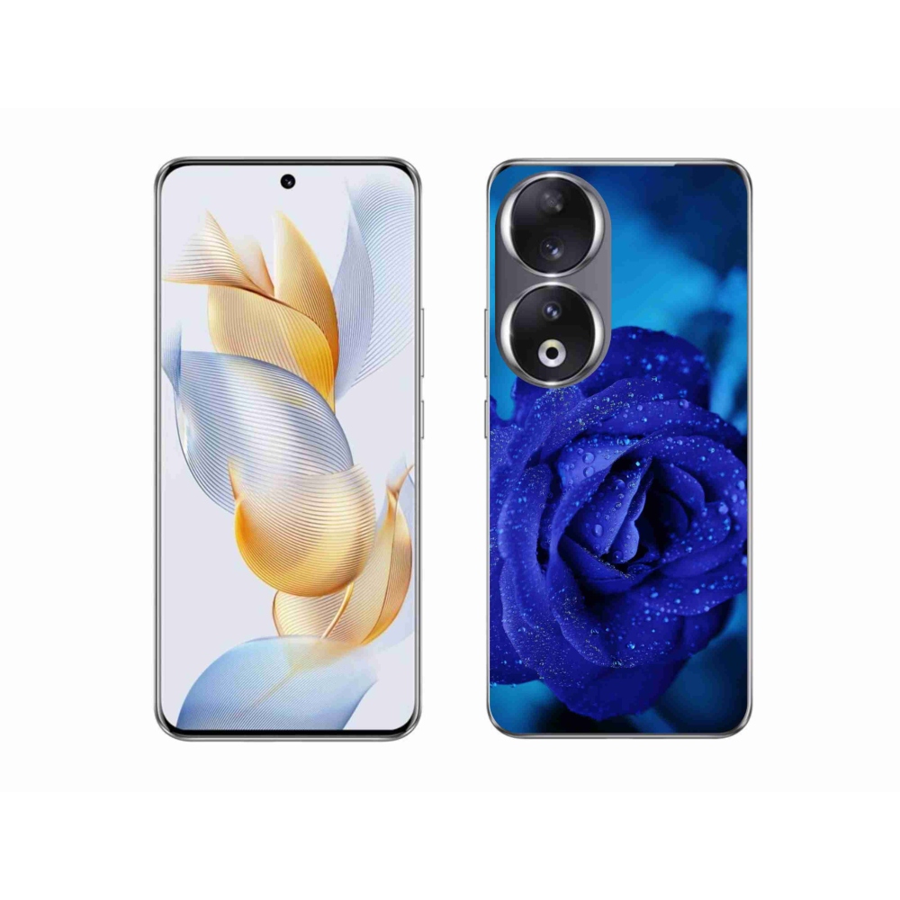 Gelový obal mmCase na Honor 90 - modrá růže