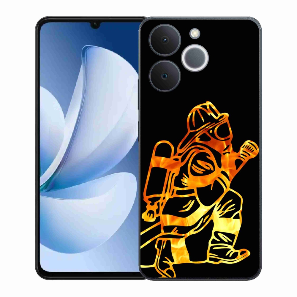 Gelový kryt mmCase na Realme Note 70T - hasič 1