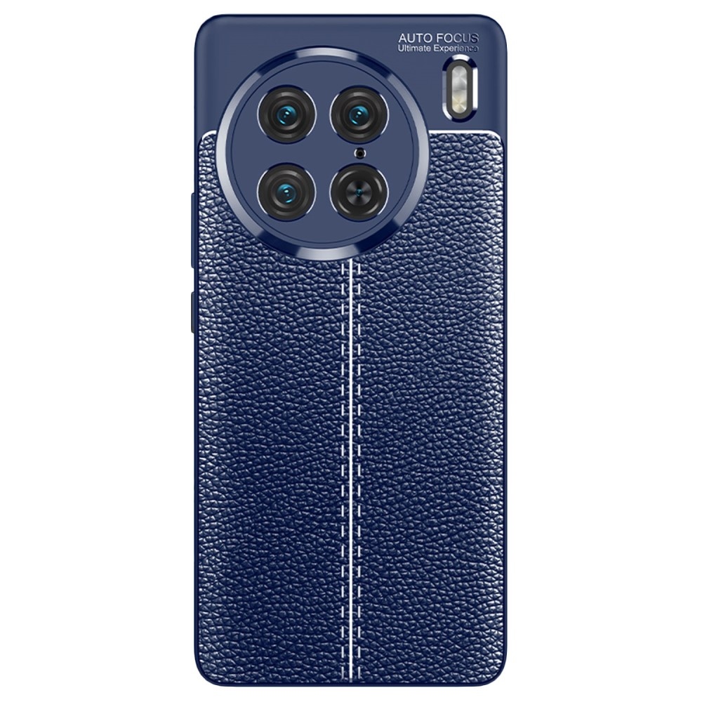 Litchi odolný gelový obal na Vivo X90 Pro - modrý