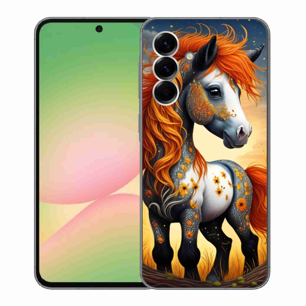 Gelový kryt mmCase na Samsung Galaxy A56 5G - barevný poník