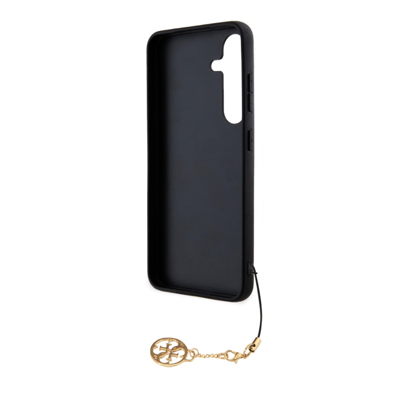 Guess 4G Charm Zadní Kryt pro Samsung Galaxy S24 Grey
