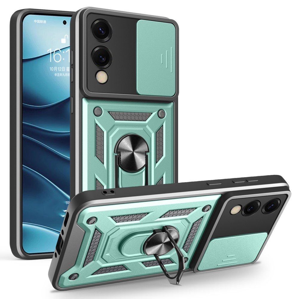 Slide odolný kryt na Samsung Galaxy S25 Edge - zelený