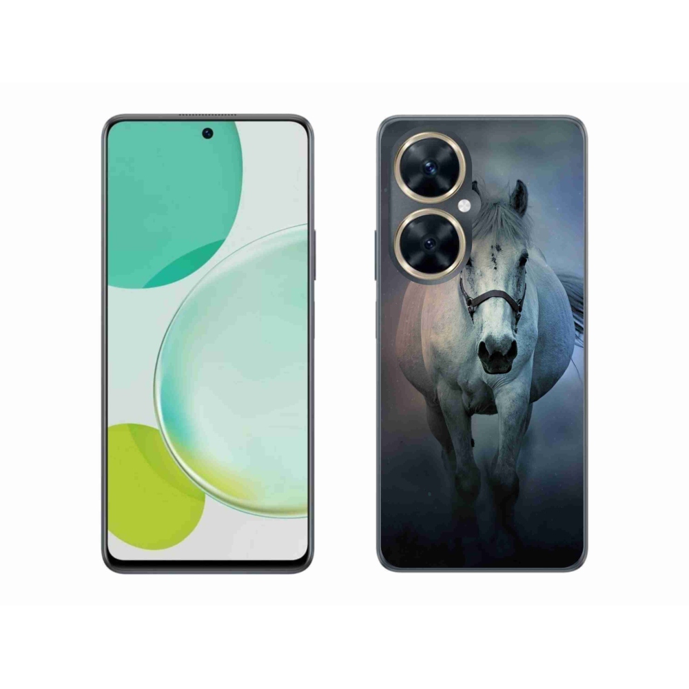 Gelový obal mmCase na Huawei Nova 11i - běžící bílý kůň