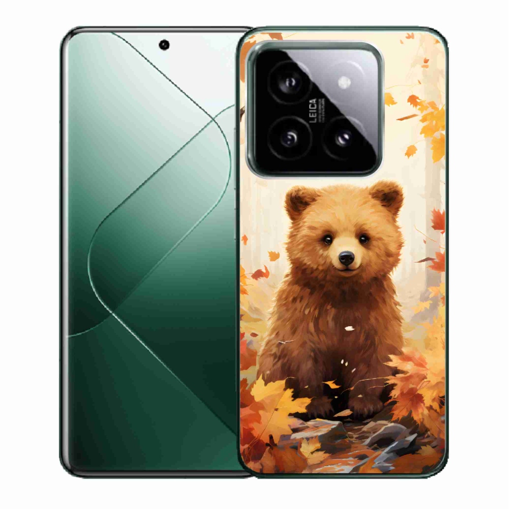 Gelový kryt mmCase na Xiaomi 14 - medvěd v lese