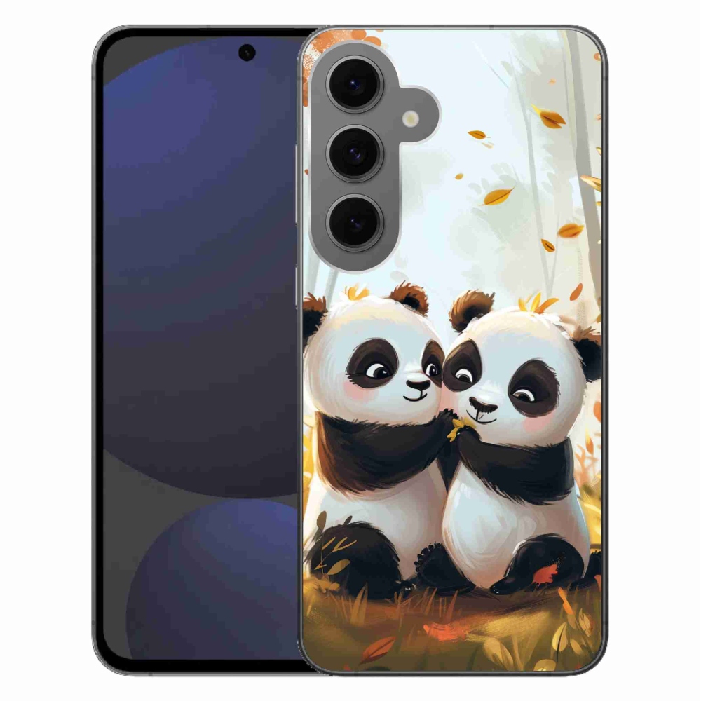 Gelový kryt mmCase na Samsung Galaxy S24 FE - pandy
