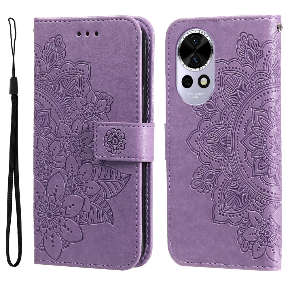 Mandala knížkové pouzdro na Huawei Nova 13 5G - fialové