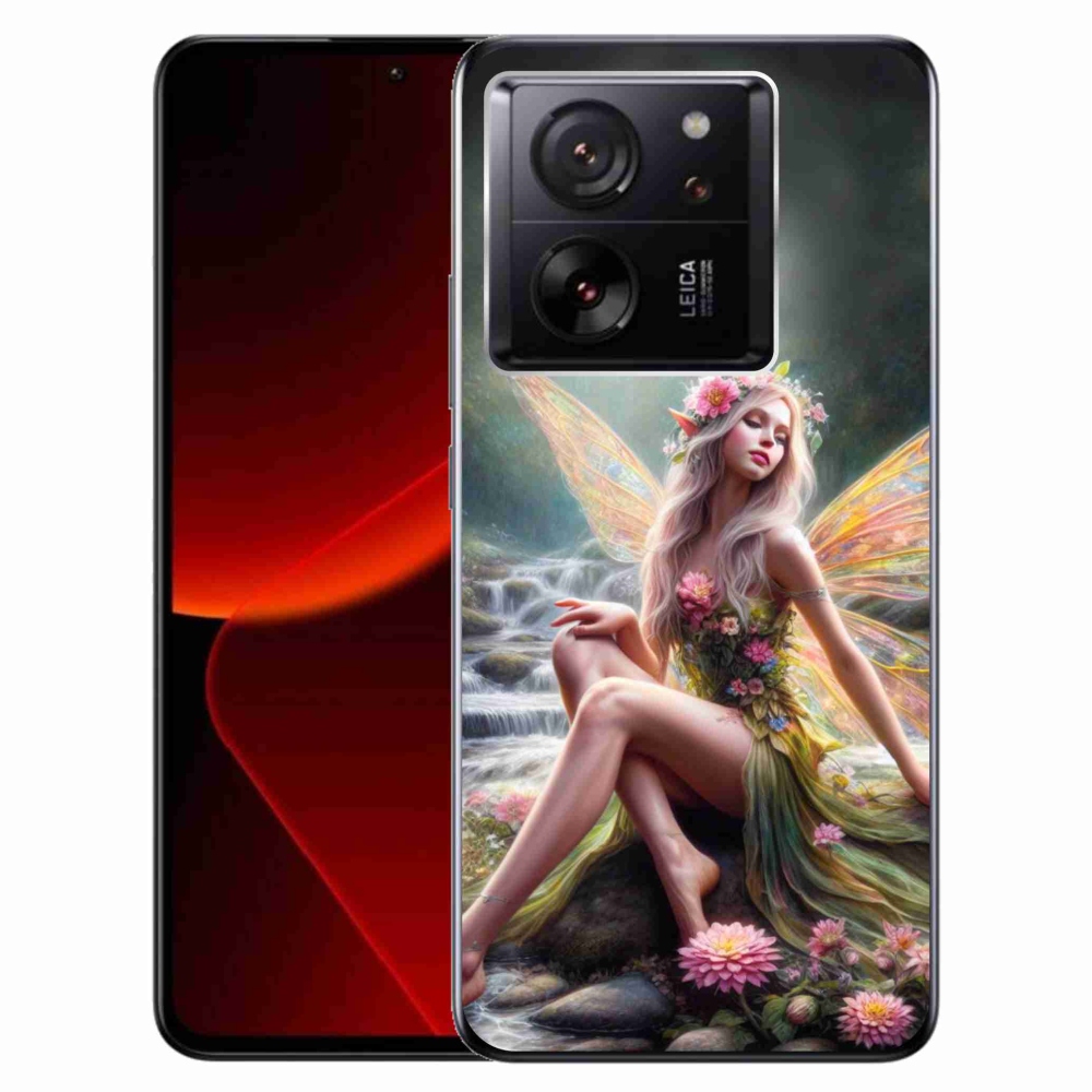 Gelový kryt mmCase na Xiaomi 13T/13T Pro - motýlí žena 1