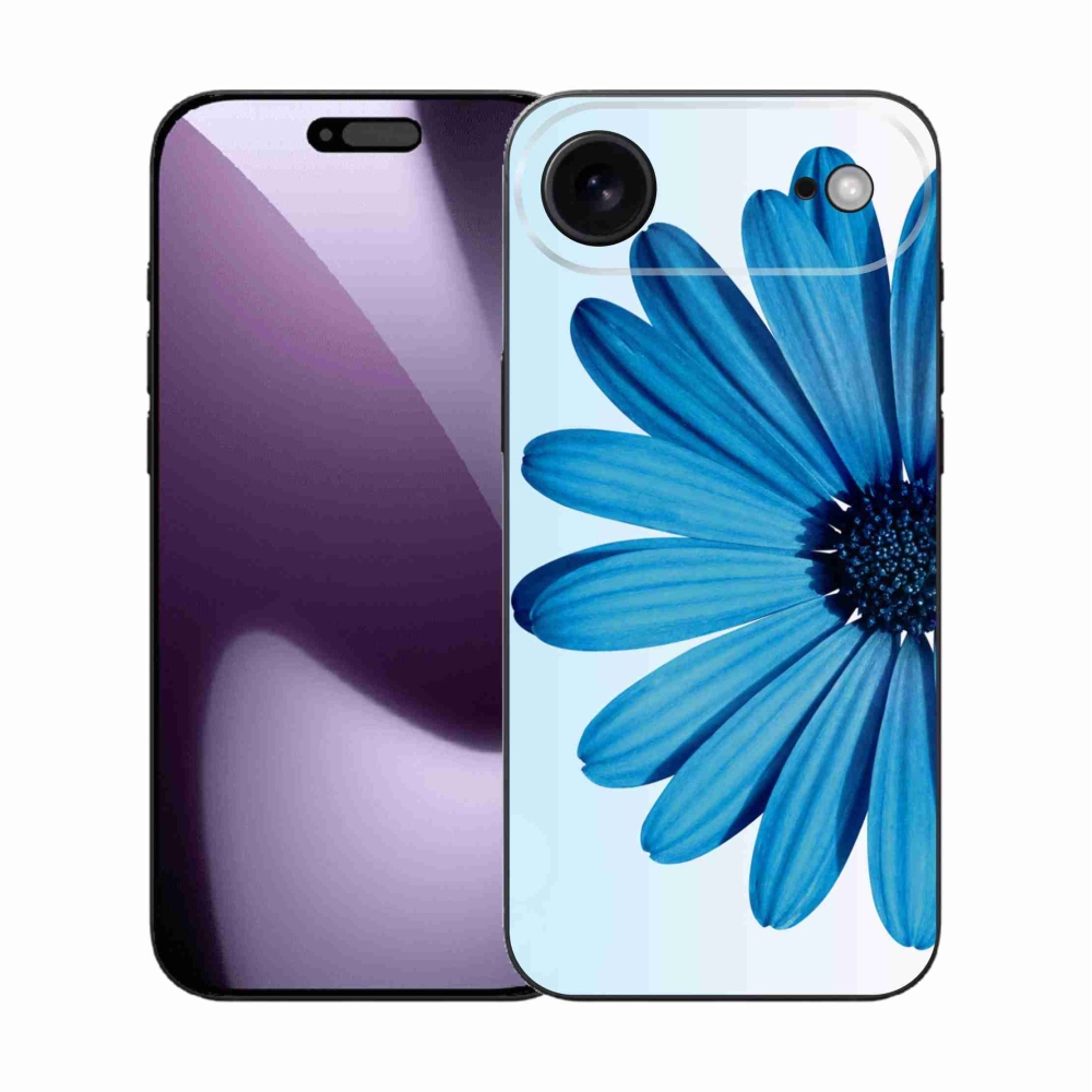 Gelový kryt mmCase na iPhone 17 Air - modrá kopretina