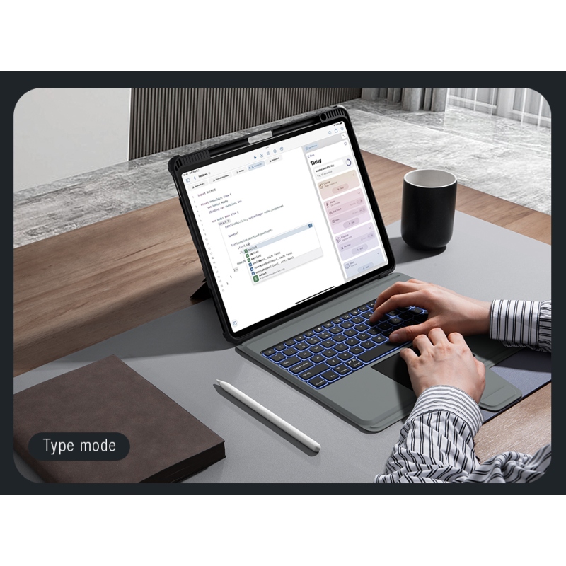 Nillkin Bumper Combo Keyboard Case (Backlit Version) pro iPad 12.9 Pro 2020/2021/2022 Black