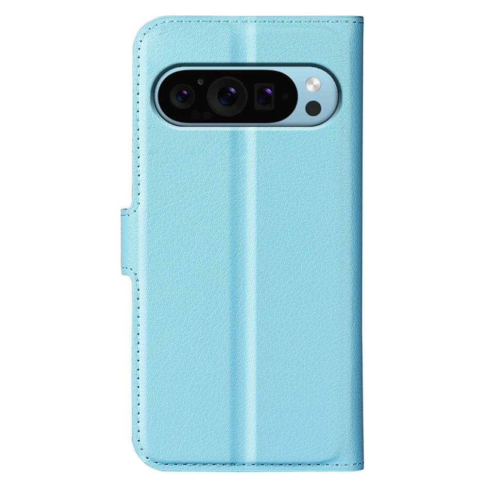 Litchi knížkové pouzdro na Google Pixel 9/9 Pro - modré