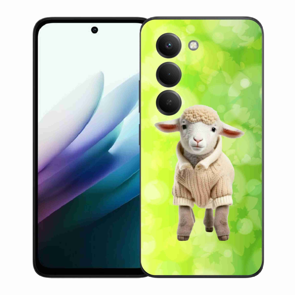 Gelový kryt mmCase na Xiaomi Redmi 15 4G/5G (171mm) - jehně ve svetru