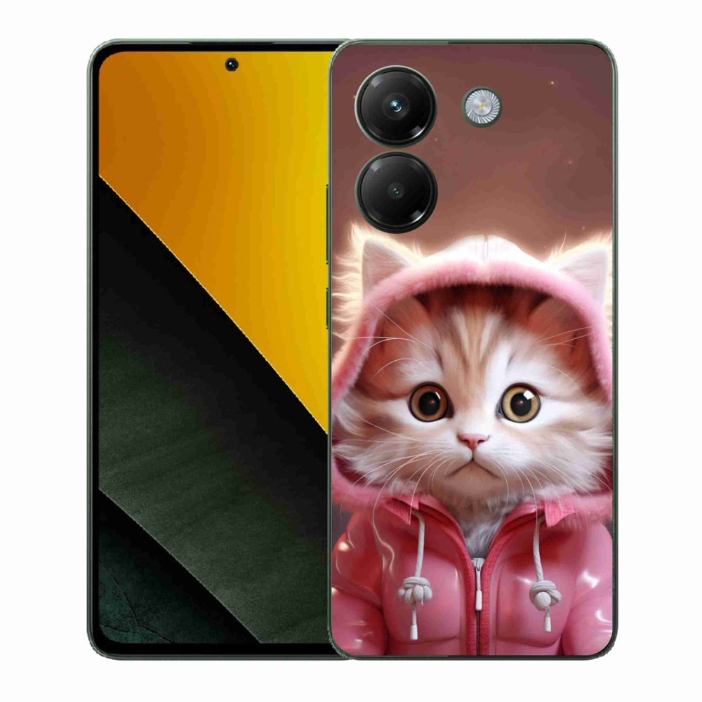 Gelový kryt mmCase na Xiaomi Poco M7 Pro 5G - roztomilé kotě 3