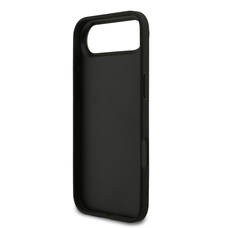 Guess PU Fixed Glitter 4G Metal Logo Zadní Kryt pro iPhone Air Black