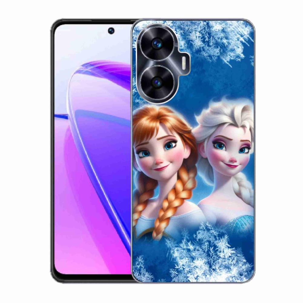 Gelový kryt mmCase na Realme C55 - ledové království 2