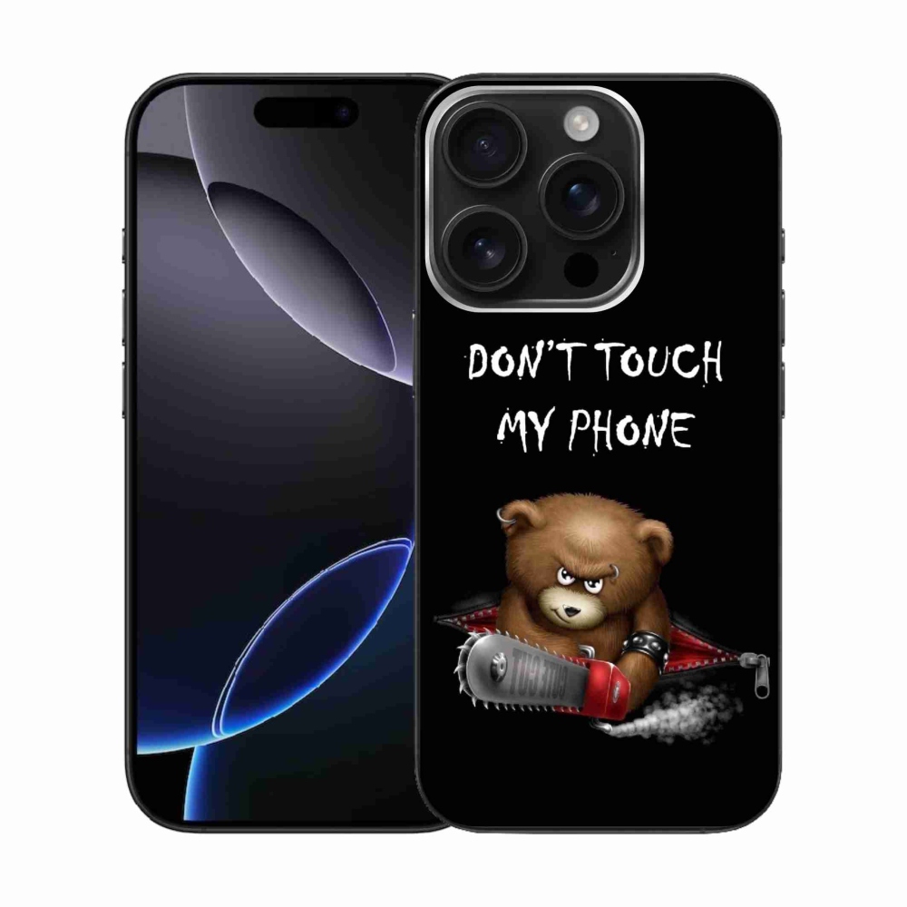 Gelový kryt mmCase na iPhone 16 Pro - nesahej na telefon