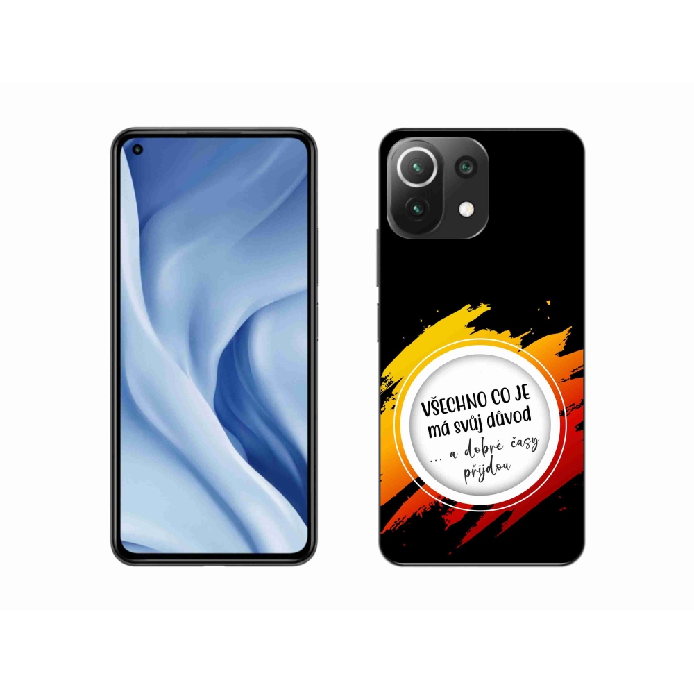 Gelový kryt mmCase na Xiaomi 11 Lite 5G NE - citát 3 černé pozadí