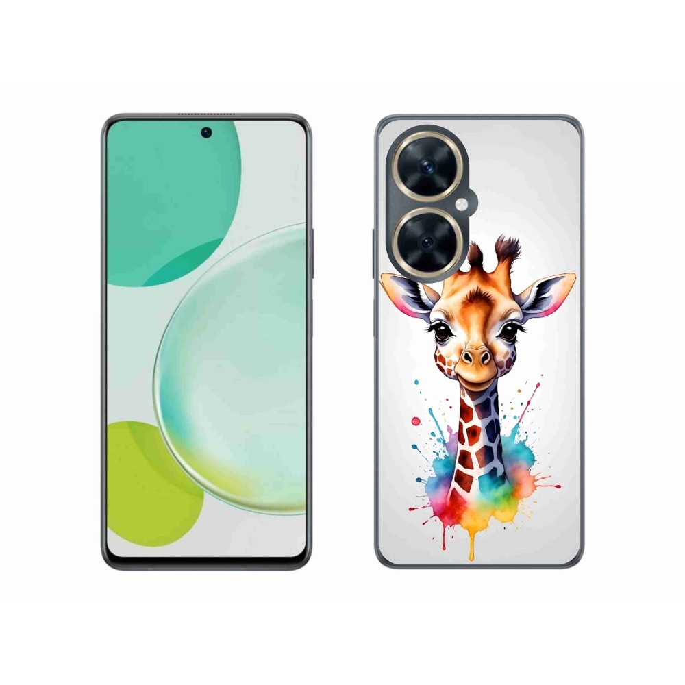Gelový kryt mmCase na Huawei Nova 11i - žirafa 1