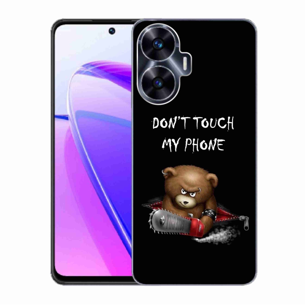 Gelový kryt mmCase na Realme C55 - nesahej na telefon