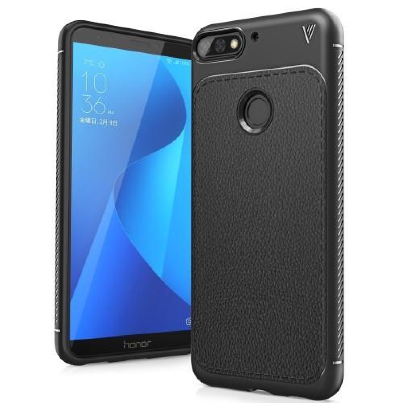 IVS gelový obal s texturou na Huawei Y7 Prime (2018) a Honor 7C - černý