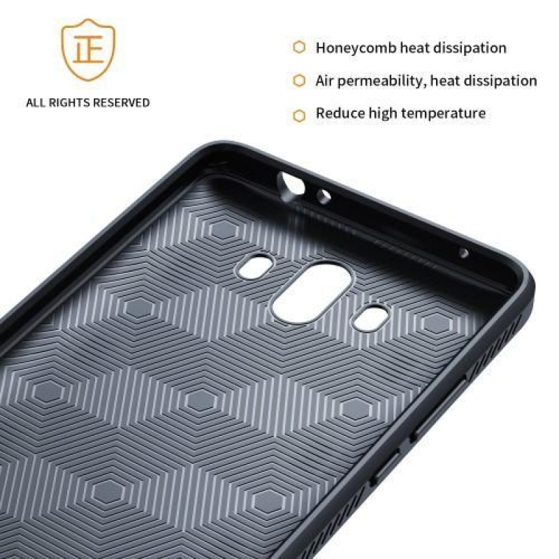 IVS odolný gelový obal s texturovanými zády na Huawei Mate 10 - tmavěmodrý