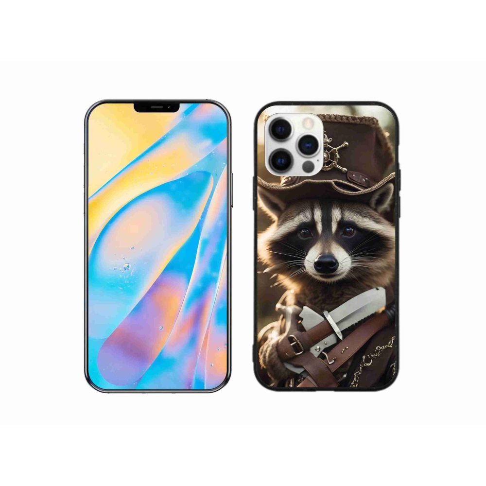 Gelový kryt mmCase na iPhone 12 Pro - mýval v uniformě