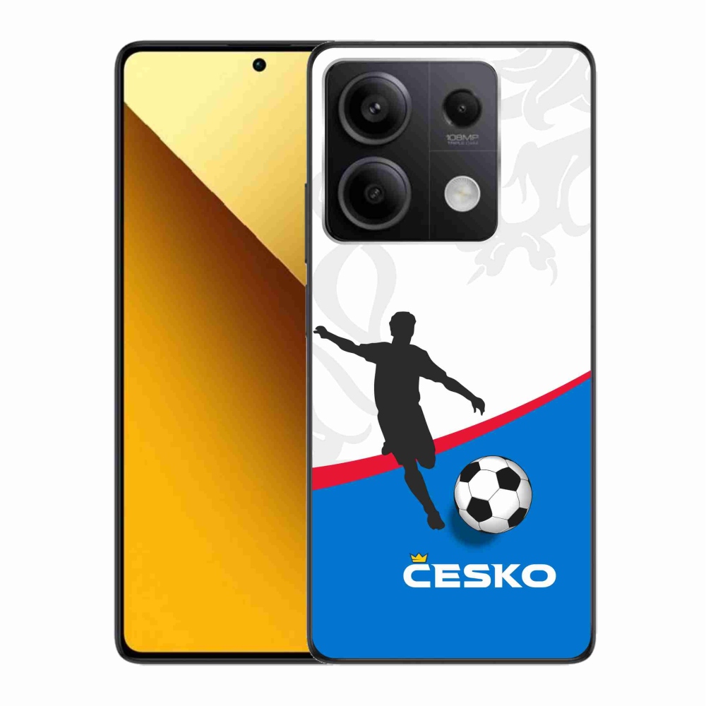 Gelový kryt mmCase na Xiaomi Redmi Note 13 5G - fotbal Česko 1