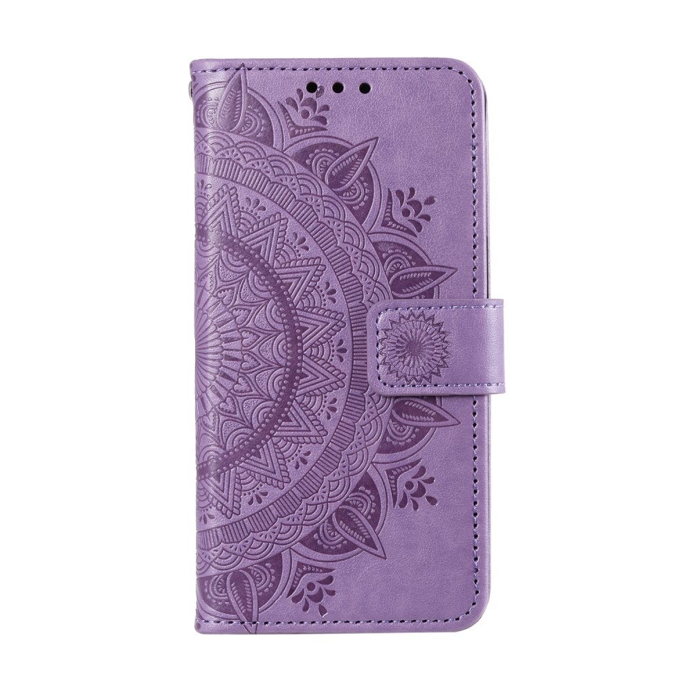 Mandala knížkové pouzdro na Xiaomi 15 Pro - fialové