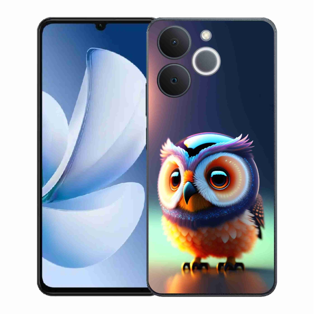 Gelový kryt mmCase na Realme Note 70T - sovička