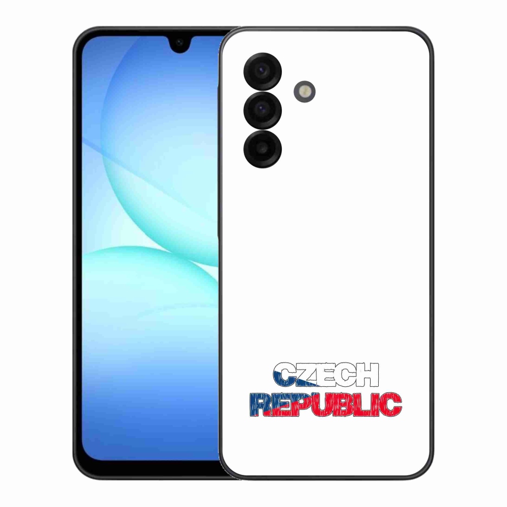 Gelový kryt mmCase na Samsung Galaxy A17 4G/5G - Czech Republic bílé pozadí