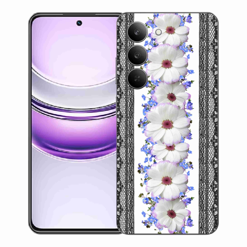 Gelový kryt mmCase na Realme 14x 5G - květiny 8
