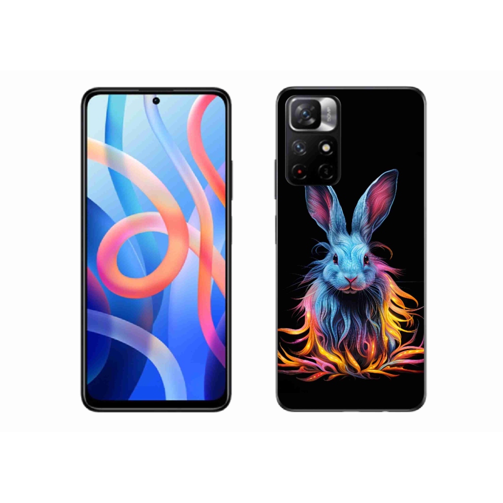 Gelový kryt mmCase na Xiaomi Redmi Note 11S 5G - abstraktní zajíc
