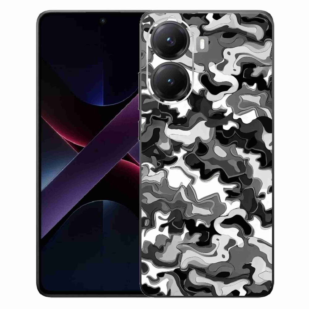 Gelový kryt mmCase na Xiaomi Poco X7 Pro 5G - maskáčový vzor 3