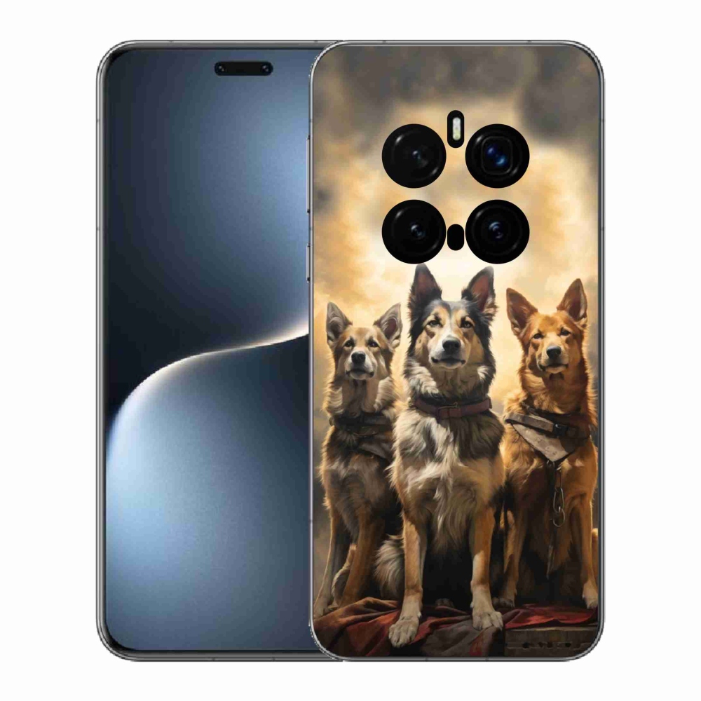 Gelový kryt mmCase na Honor Magic 7 Pro 5G - tři psi