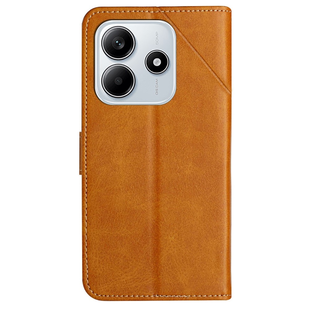 Line knížkové pouzdro na Xiaomi Redmi Note 14 5G - žluté