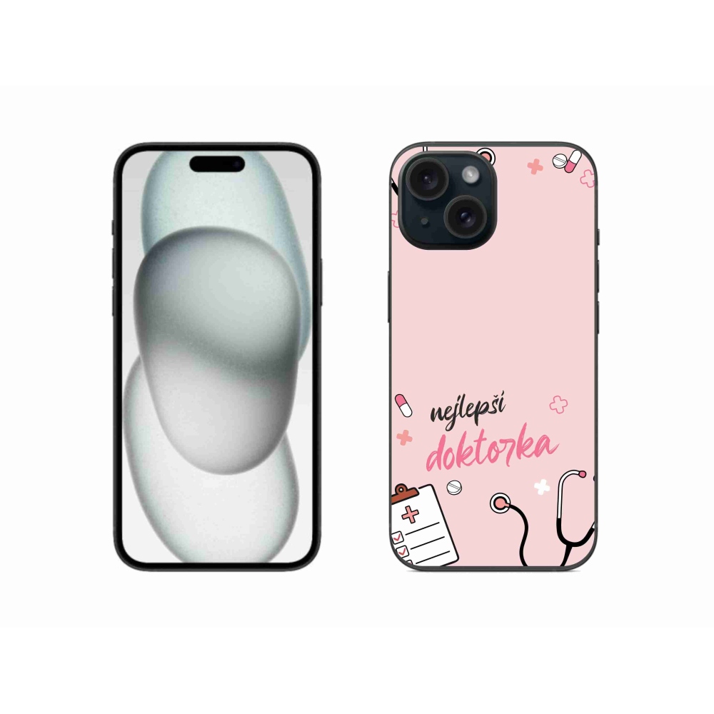 Gelový kryt mmCase na iPhone 15 - nejlepší doktorka