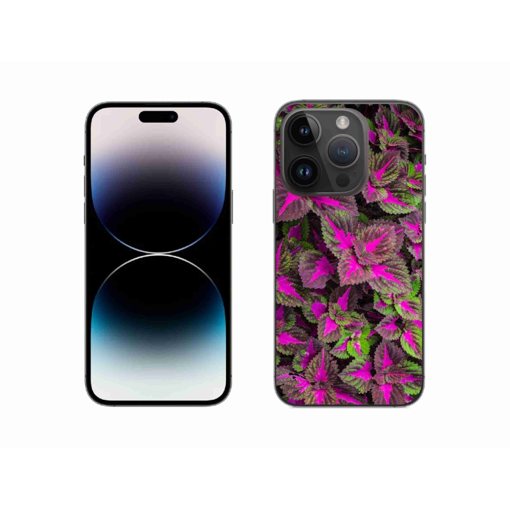 Gelový kryt mmCase na iPhone 14 Pro - květiny 10